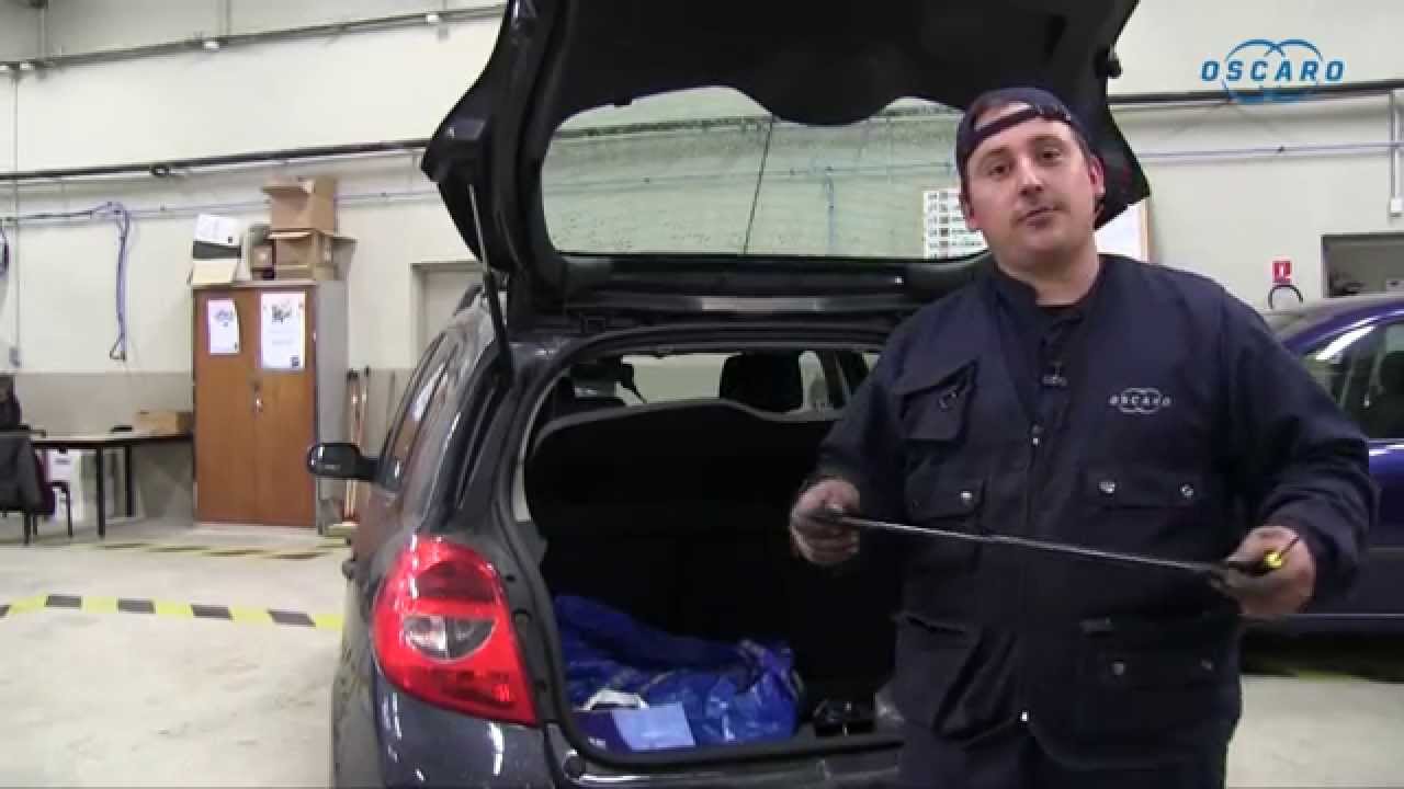 Renault Clio 3 - Changer les vérins de hayon