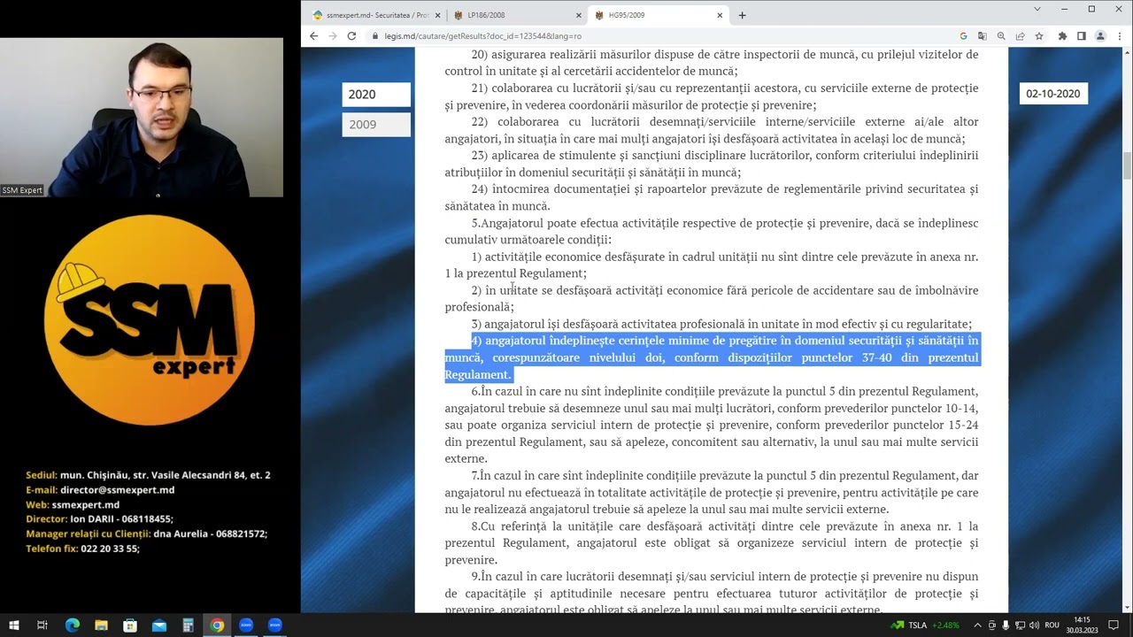 Cine poate fi desemnat responsabil de securitatea muncii la unitate in Republica Moldova