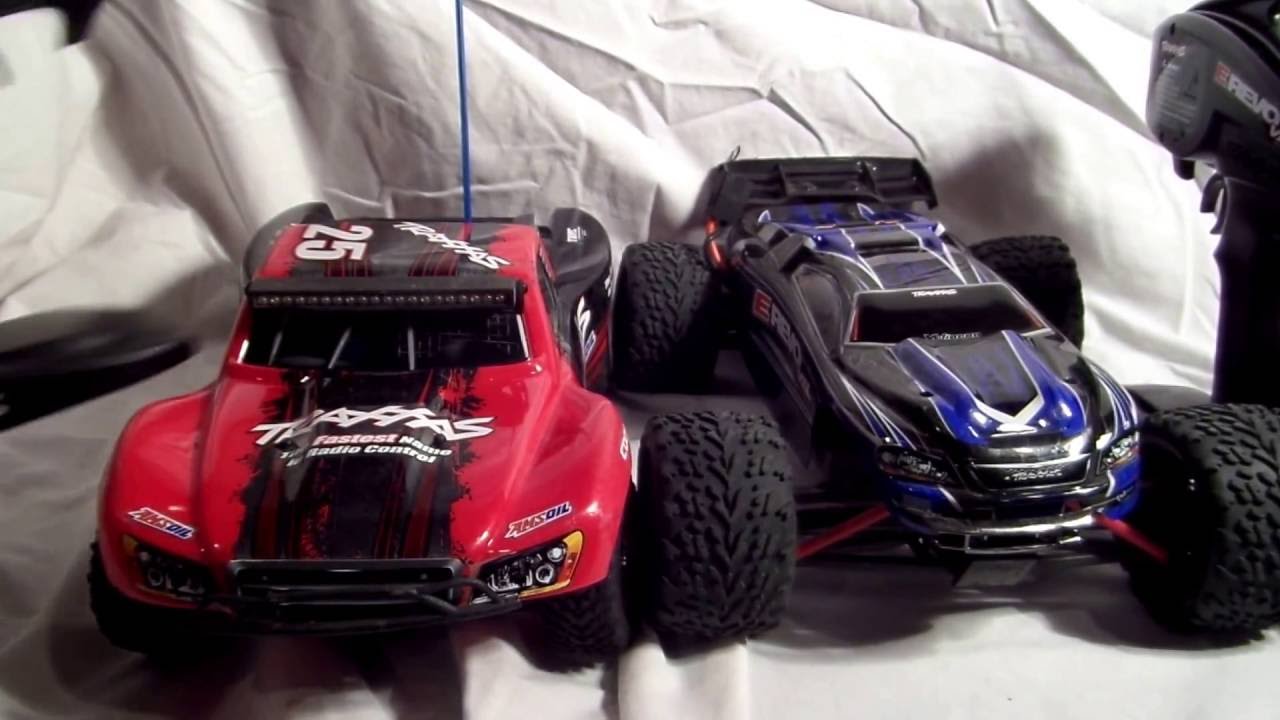 1/16 Traxxas Slash VS 1/16 E-Revo brushless