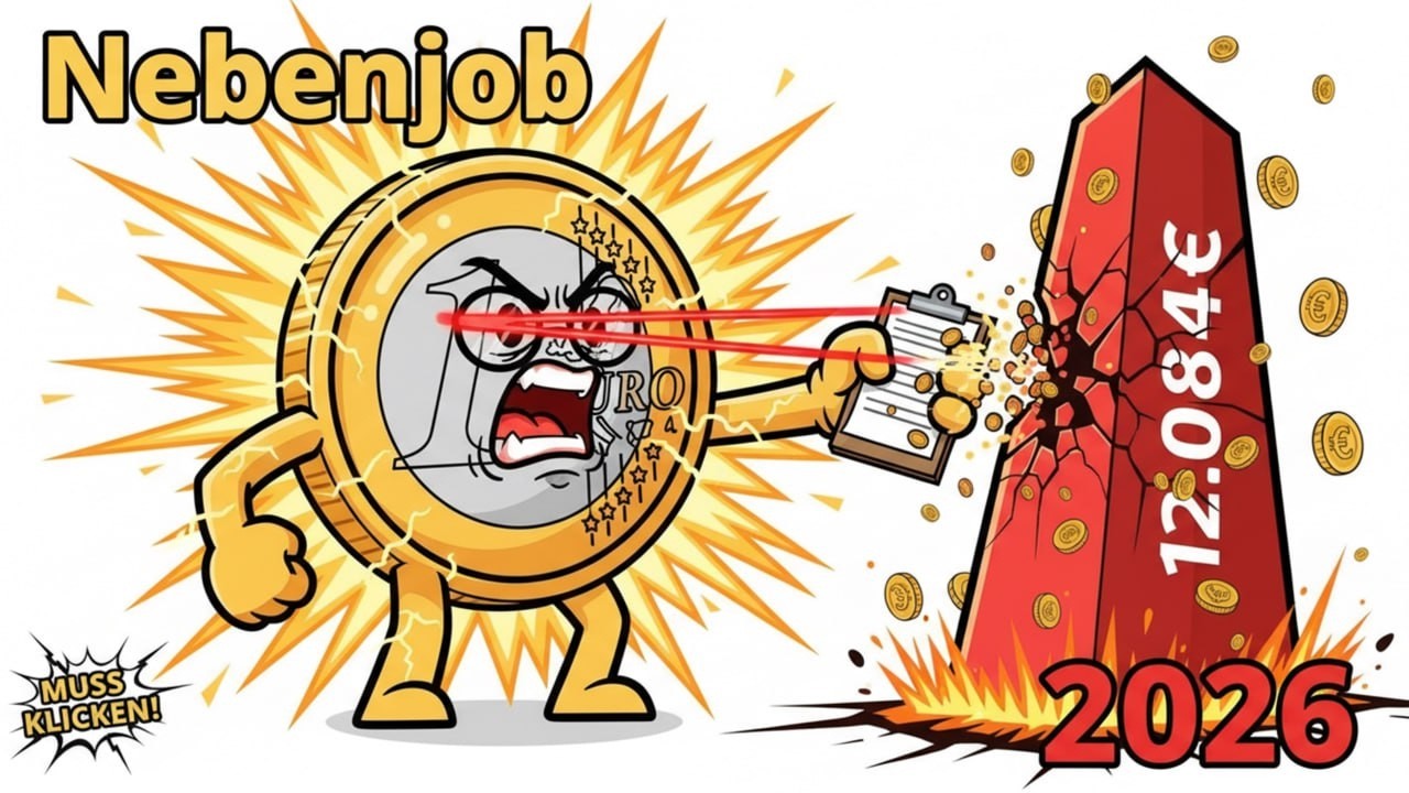Nebenjob Grenze 2026: 12.084€ steuerfrei – Achtung Minijob-Regeln!