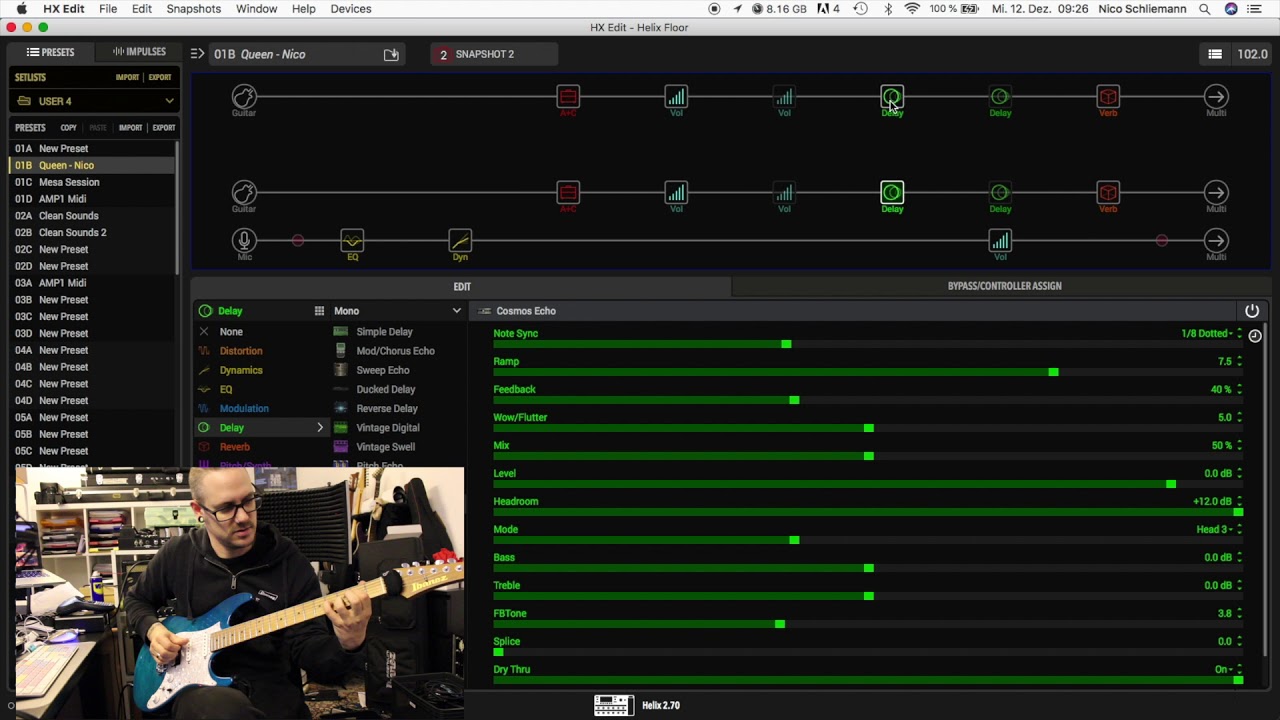 The Ultimate Queen Medley - Line6 Helix Patch and Sheet Music