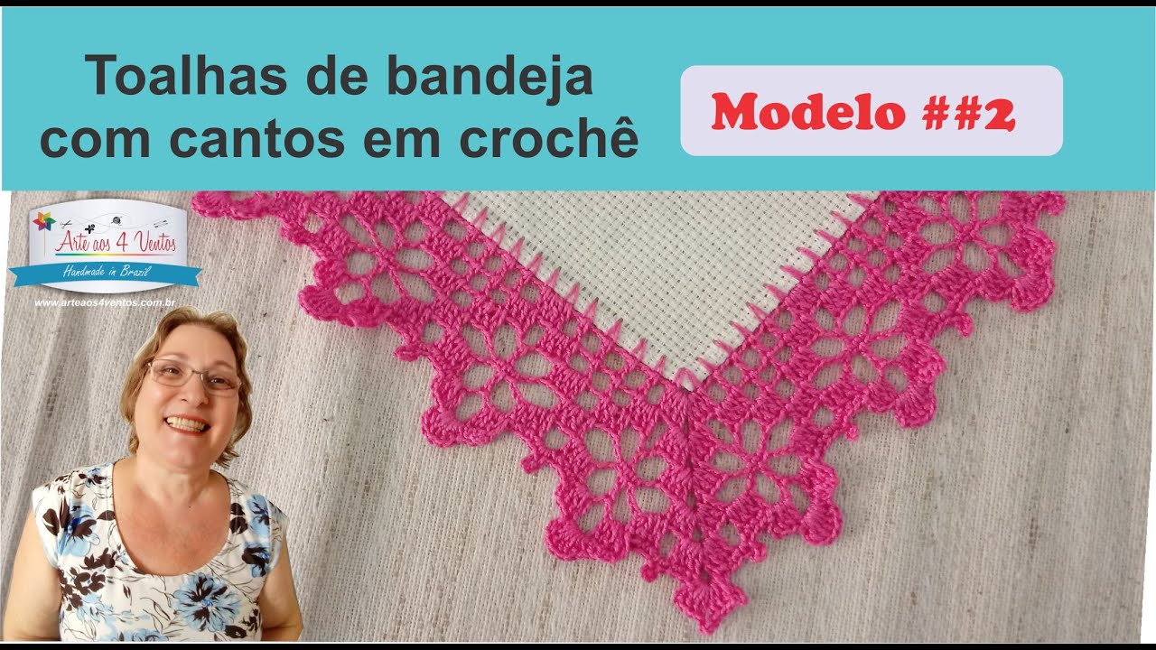 TOALHAS DE BANDEJA (2019)😍 - MOD ##2- NIVEL AVANÇADO - AULA DE CROCHÊ PASSO A PASSO