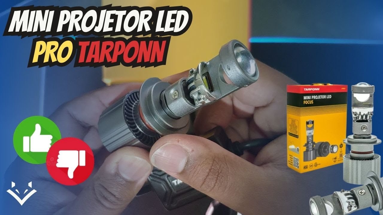 Unboxing e Teste do Mini Projetor Led Focus Pro H7 45w 4500lm 6000k Tarponn (o único do Youtube)