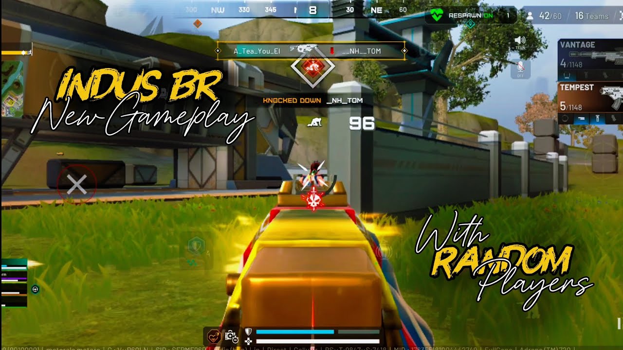 Indus BR gameplay with Random Players @IndusGame 