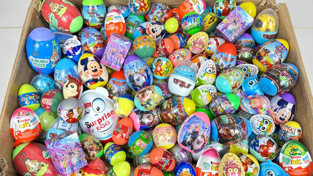 Satisfying Time With Unpacking So Many Surprise Egg, Kinder Joy, Blind Box | ASMR