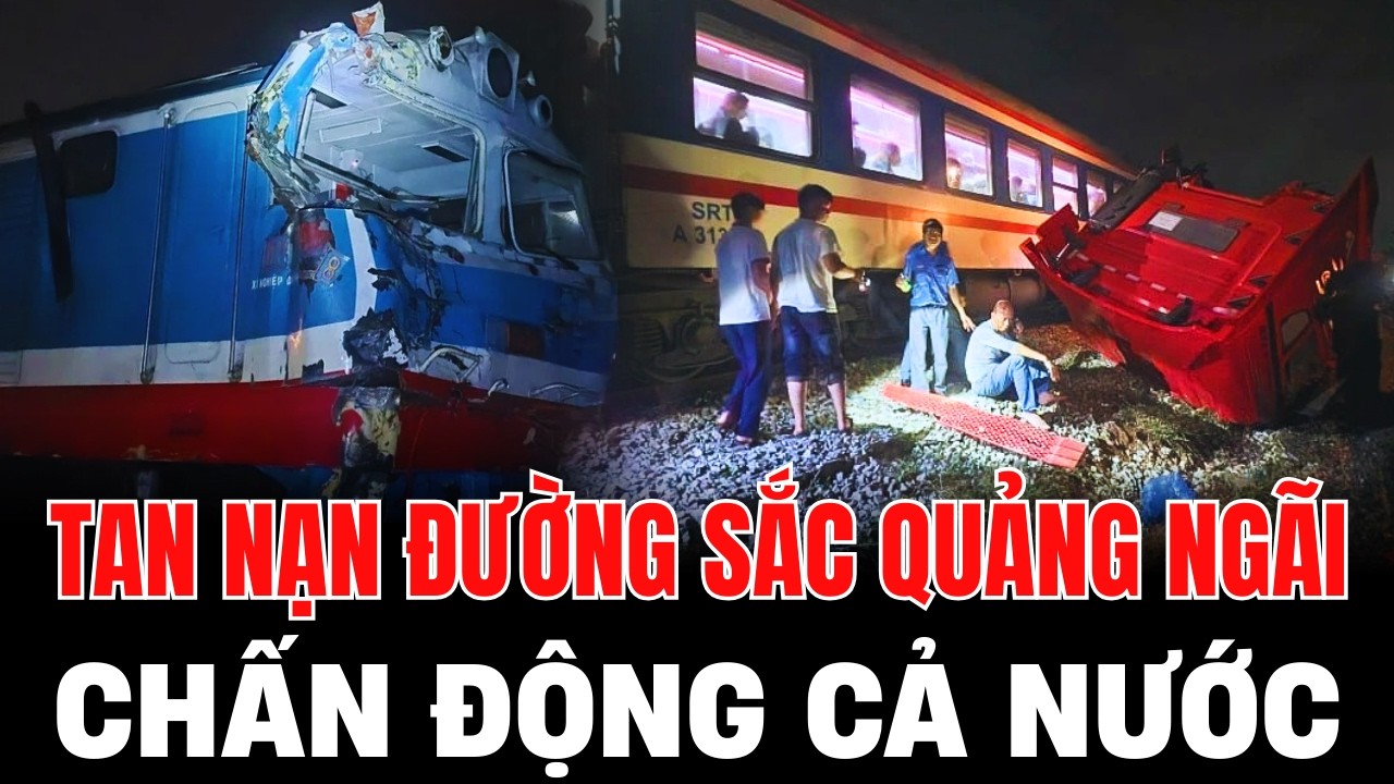 Va Chạm Tàu Hỏa Và Xe Tải Ở Quảng Ngãi: Tàu SE8 Tông Xe Tải Đứt Lìa Tại Quảng Ngãi.