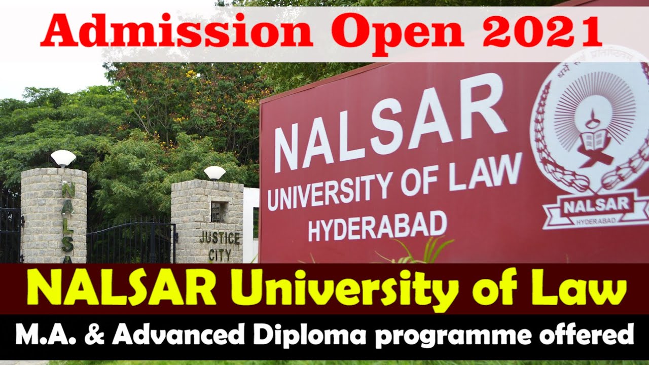 NALSAR University of Law, Hyderabad | Courses, Fee, Eligibility Criteria And Admission Process