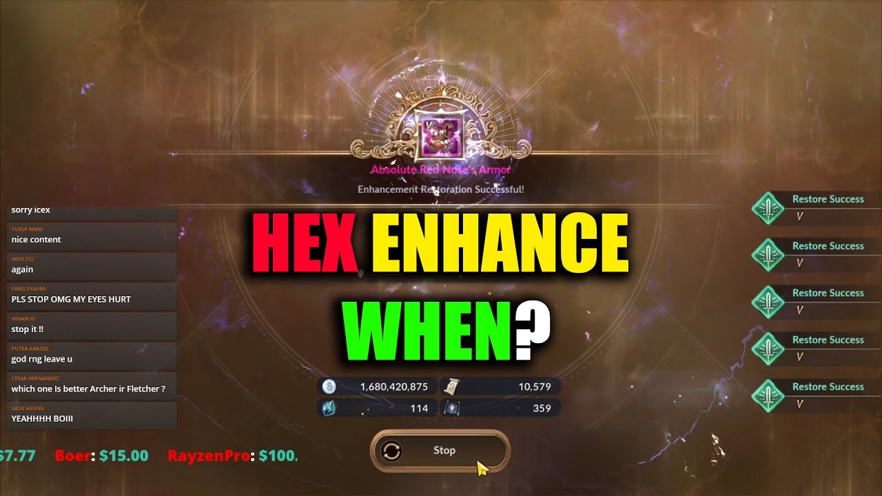Black Desert Mobile Enhance Hex When?