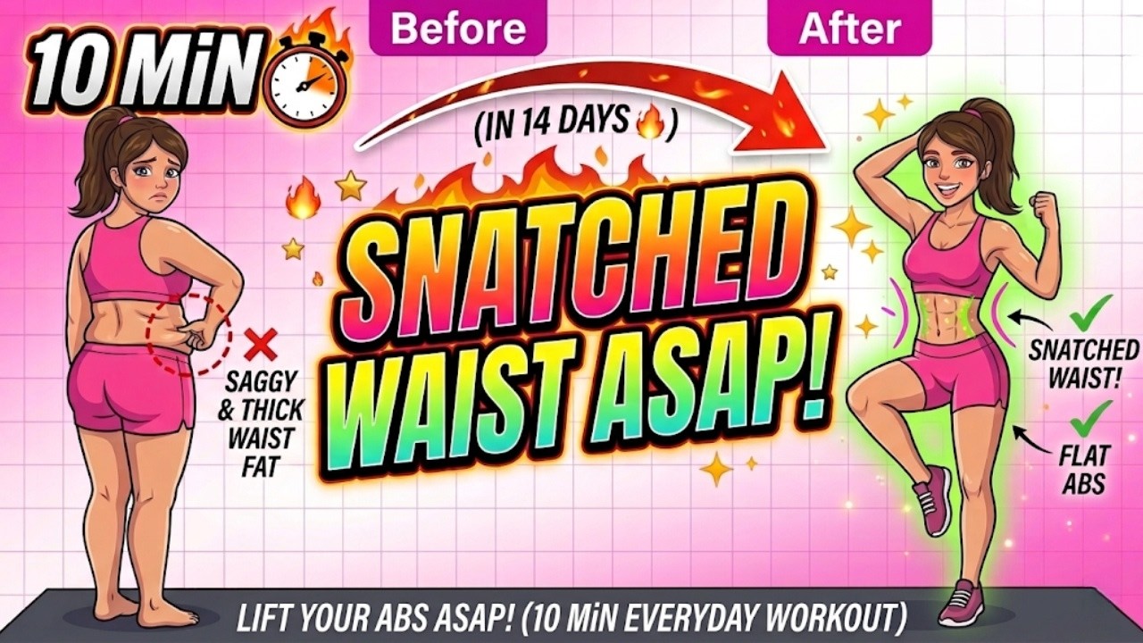 Standing Waist Workout 💕 Burn Belly Fat & Reduce Love Handles Fast