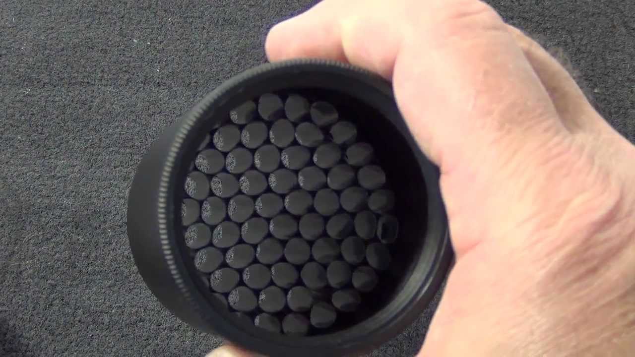 Making a honeycomb flash filter for telescopic sight for less than 6 dollars
