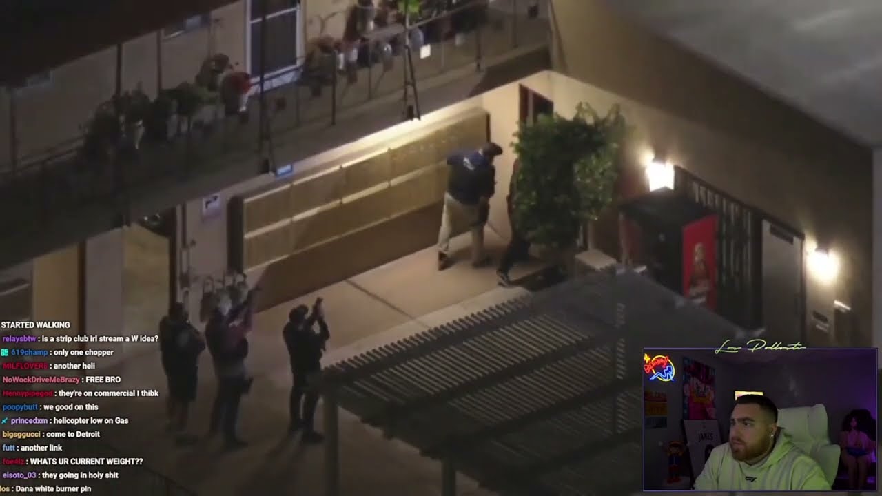 LosPollosTV reacts to live burglary suspect pursuit