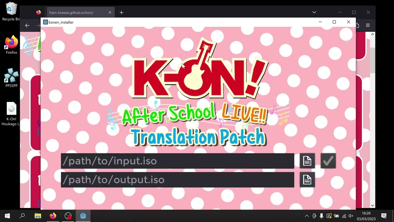 Windows installer install guide for K-on! after school live!!
