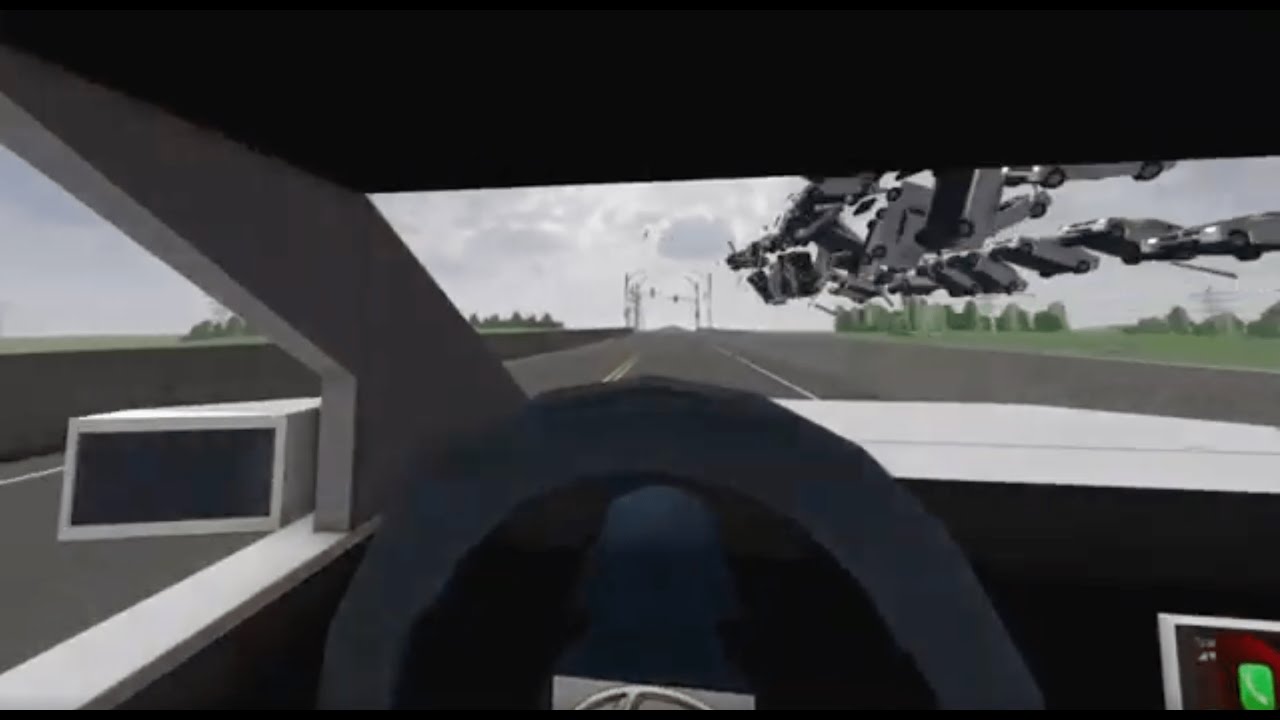 highway police chase 4 povs (roblox car crash studio)