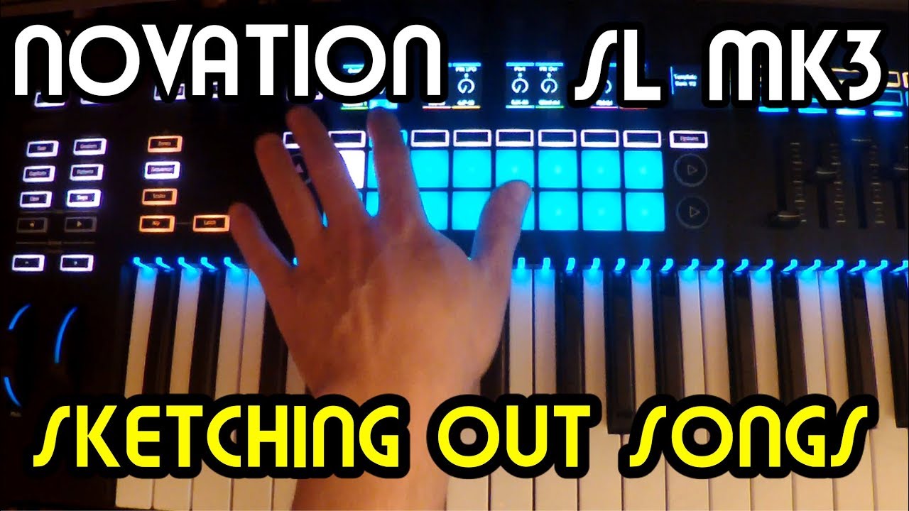 Sketching Out Song Ideas w/ 1/4 Sync Rate // Novation SL Mk3 Tutorial