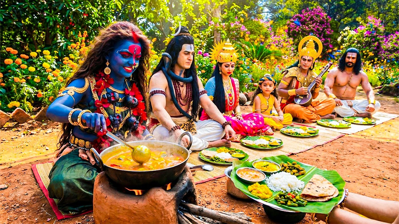देवी काली ने अपने हाथों से खाना बना कर कान्हा को खिलाया | यशोमती मईया के नंदलाला | Shree Krishan