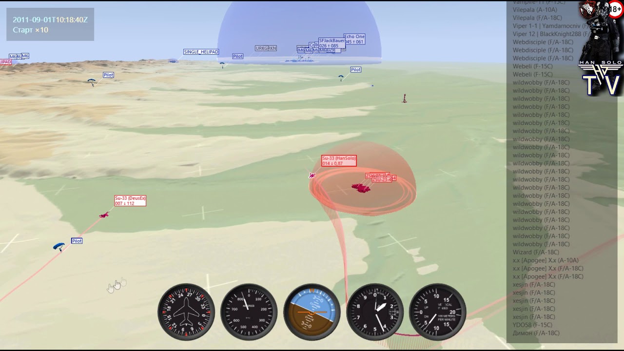 Пара ястребов ✈🎥Запись телеметрии TackView 🔴PIRANHAS🔴HanSoloTV🔴✈DCS:World2.5 ✈🔴1080p❗🔞❗