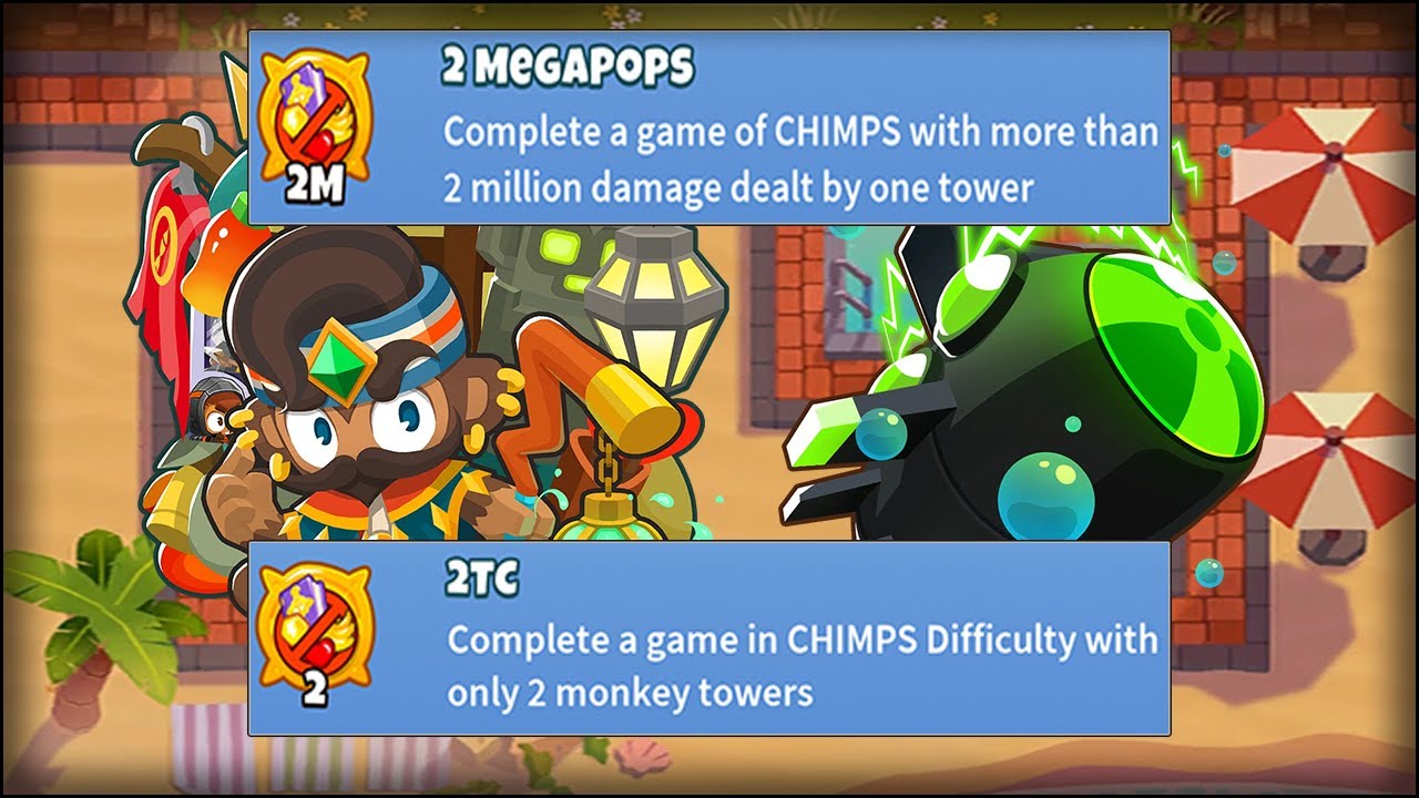 Geraldo & Energizer - 2 Megapops 2 Tower CHIMPS Achievements in a Single Run!