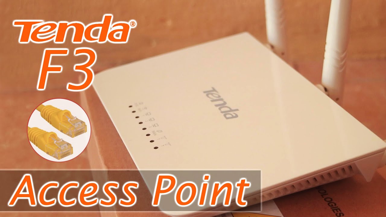 Cara Setting Tenda F3 Sebagai Access Point - Cara Paralel WIFI Internet Pakai Kabel LAN