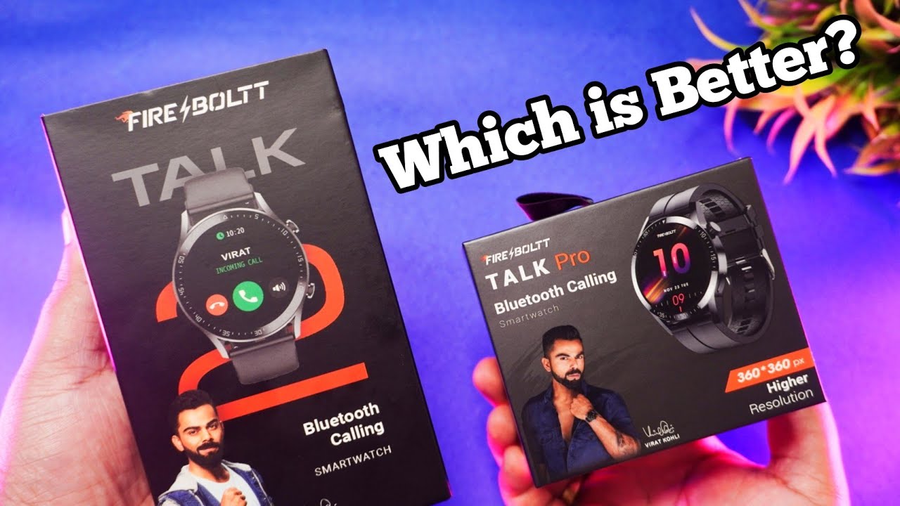 Fire Boltt Talk 2 VS Talk Pro ⚡ Detailed Comparison - Which is Better?