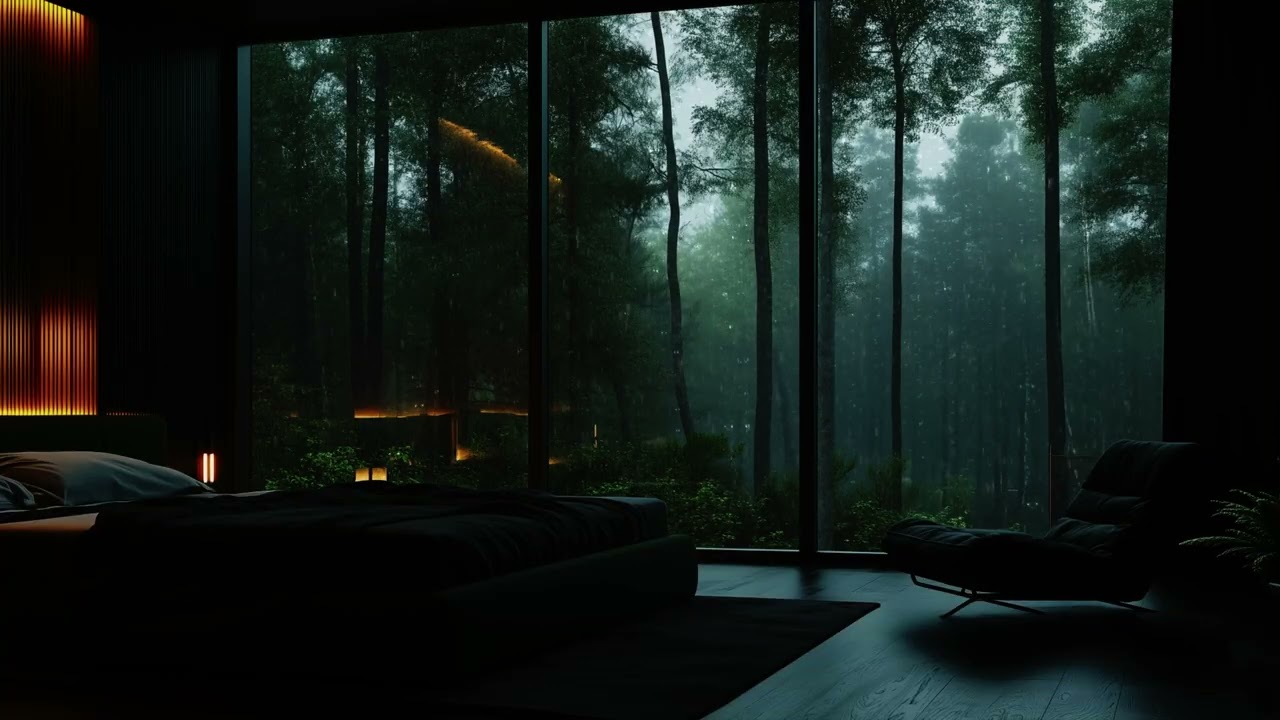 Midnight Rain 🌧️ Relaxing Rain Sounds for Sleep, Study & Anxiety✨ Calm & Rest - Peaceful Ambient  🌿