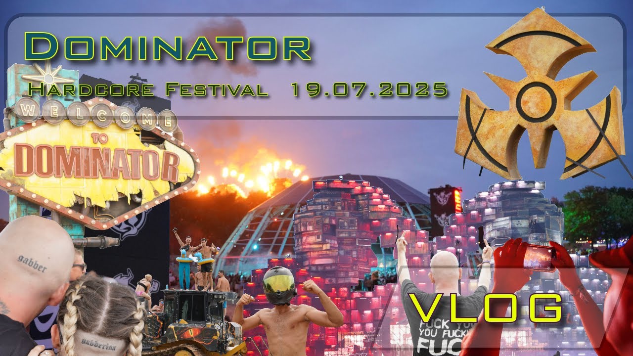 Dominator Festival 2025 – Full Day Gabber Vlog | My best Hardcore video ever