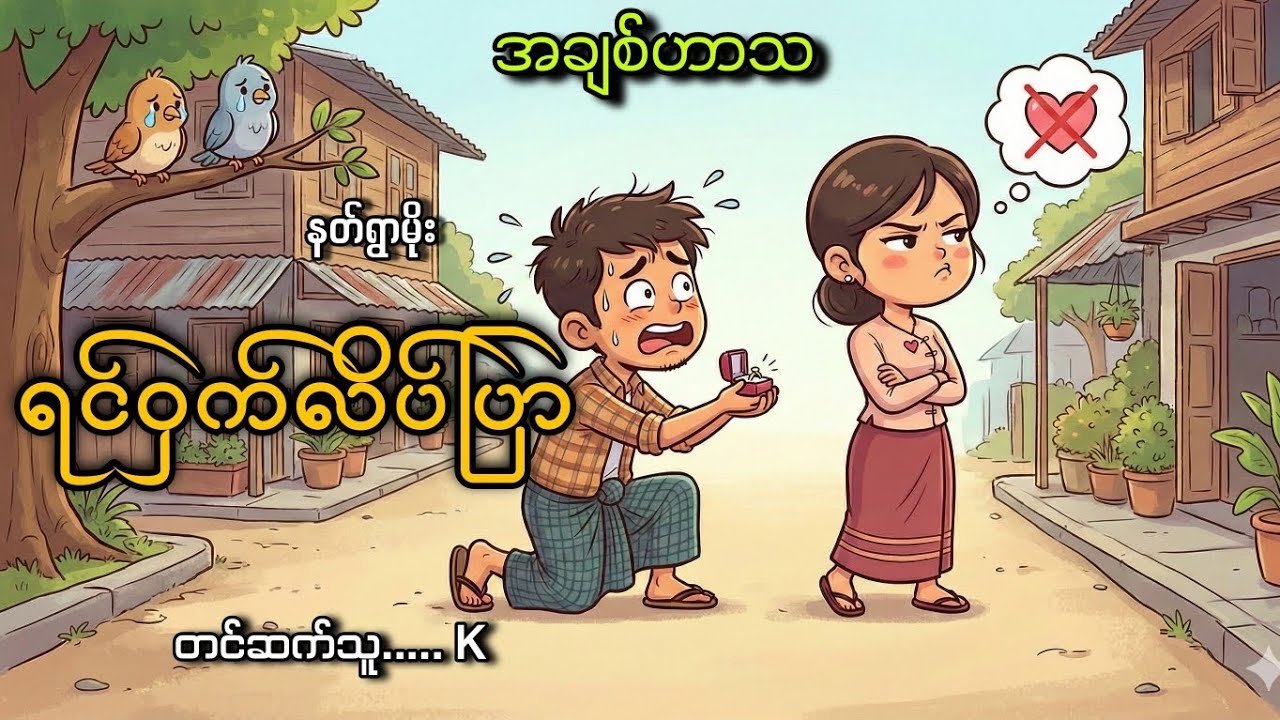 #ရင်ဝှက်လိပ်ပြာ#နတ်ရွာမိုး#K#အချစ်ဟာသ