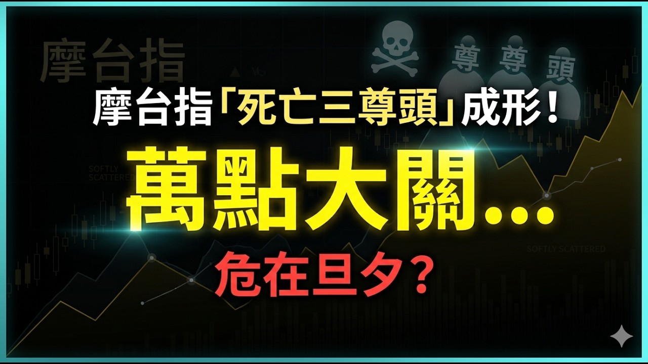 luna空襲警報!!摩台指「死亡三尊頭」成形！萬點大關危在旦夕？
