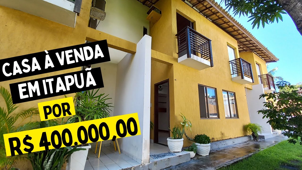 😍 CASA para VENDA Perto da Praia em SALVADOR, Bahia, Bairro de Itapuã 🌴🏖