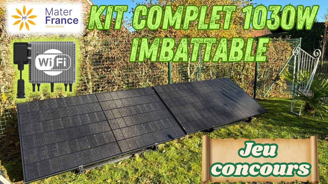Kit plug and Play photovoltaïque #materfrance : un must surtout pendant le #blackfriday