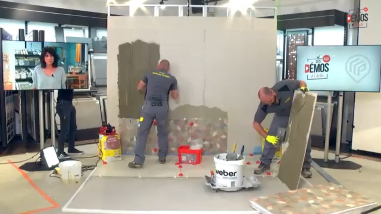 Démonstration de la colle à carrelage Webercol Flex Confort - Les Démos d'Estelle
