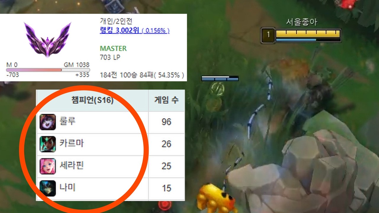 이런 사람들은 정말 룰루,나미,카르마밖에 못하는걸까? [블리츠크랭크]