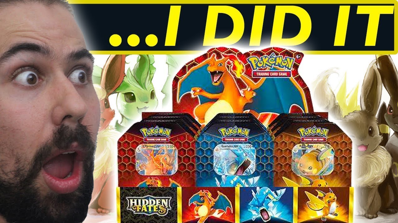 Epic Hidden Fates Pulls - Opening 3x Pokemon Hidden Fates Tins