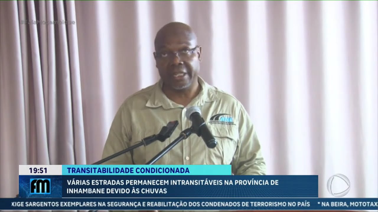 Várias estradas continuam intransitáveis na província de Inhambane devido às chuvas