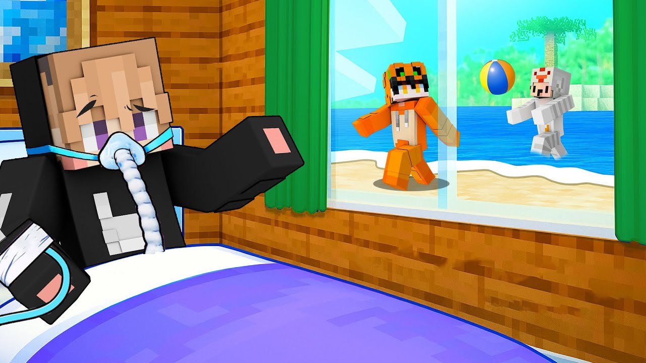 AKU SAKIT DAN TIDAK ADA TEMANKU YANG PEDULI DI MINECRAFT!!