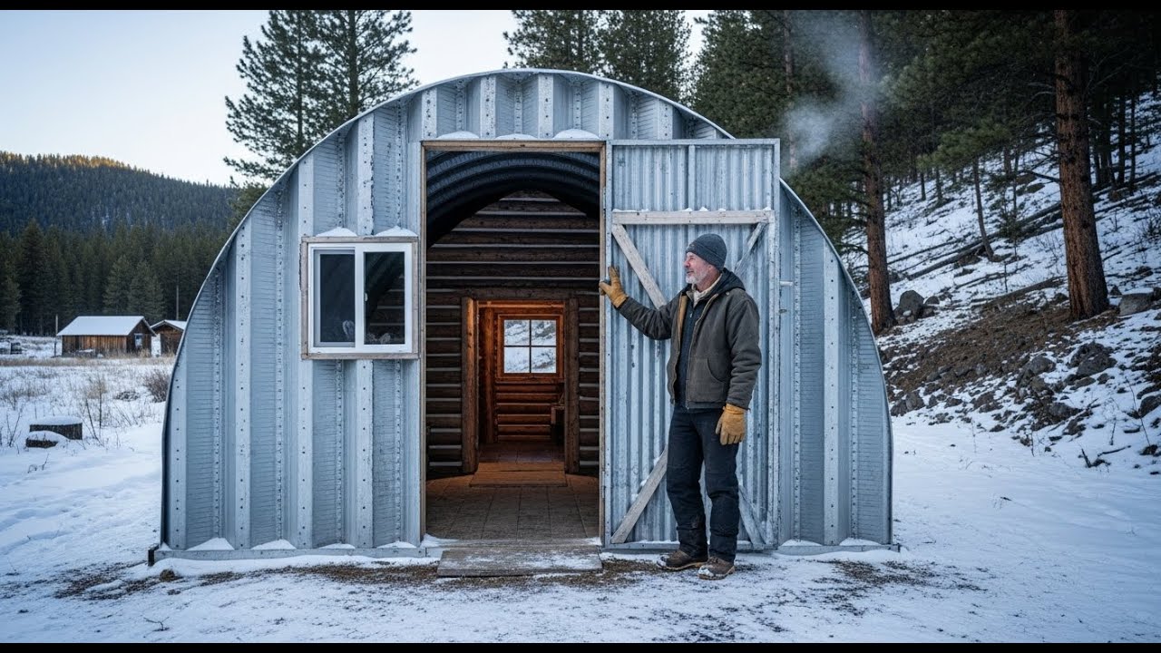 This Quonset Cover Made His Cabin 70°F Warmer — No Firewood Needed