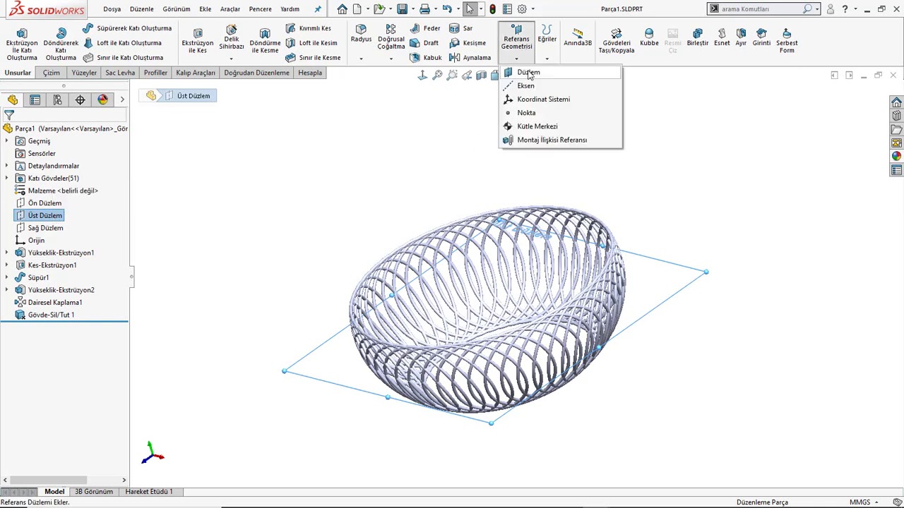 Solidworks Sepet Tasarımı