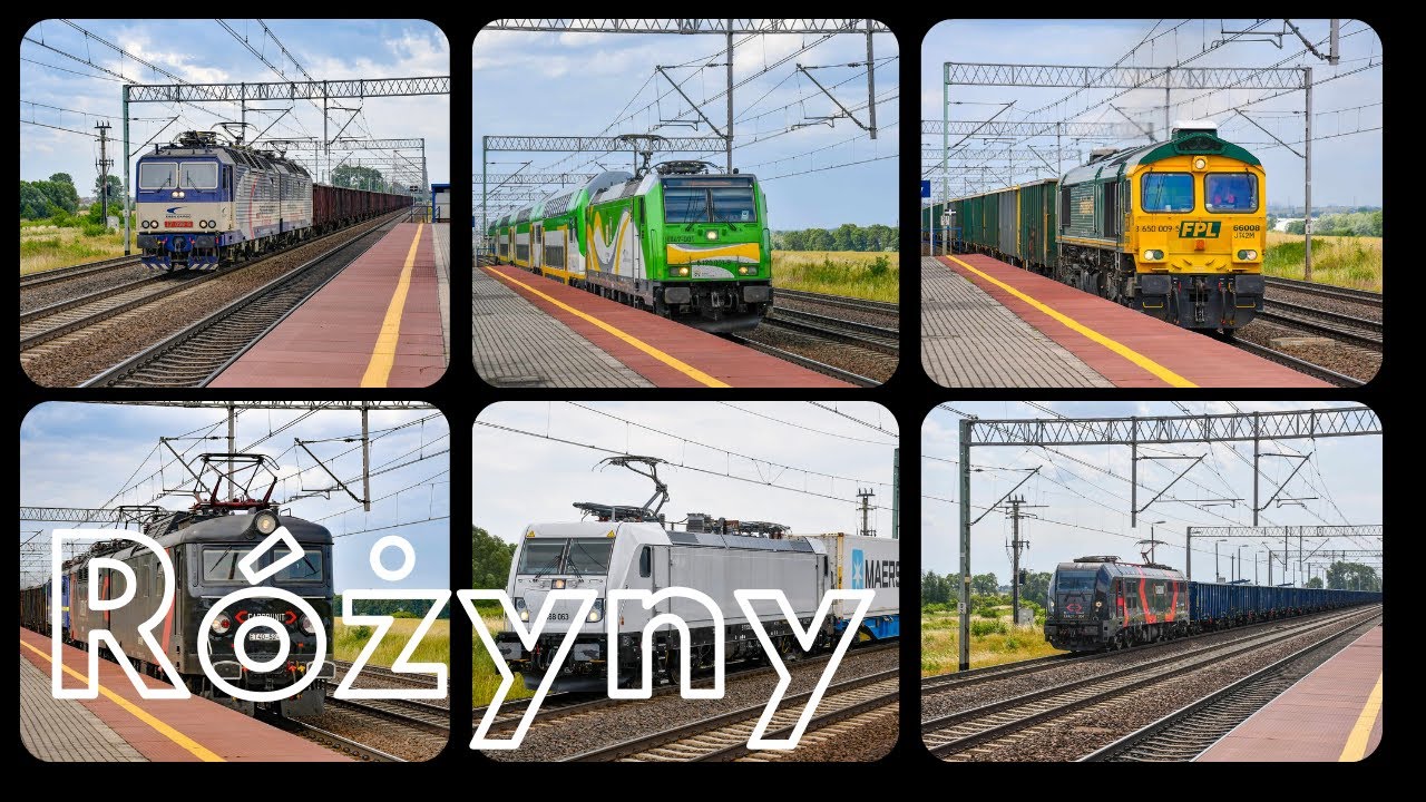 Pociągi w Różynach!