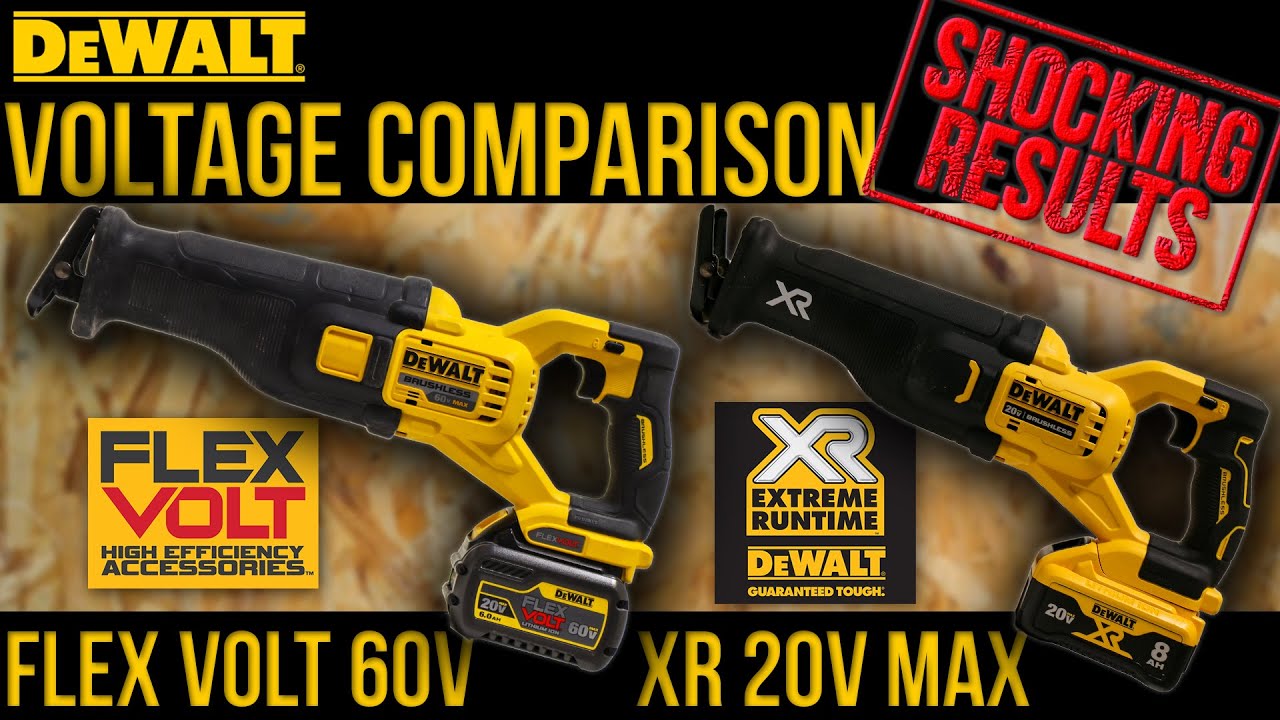 DeWALT Reciprocating Saws (20v MAX XR POWER DETECT VS 60v FLEXVOLT) SHOCKING RESULTS !