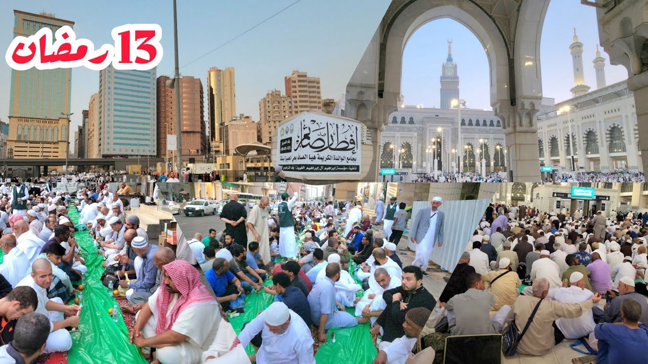 شاهد أطول وأكبر سفرة رمضانية في شارع الجميزة وطريق إلى المسجد الحرام