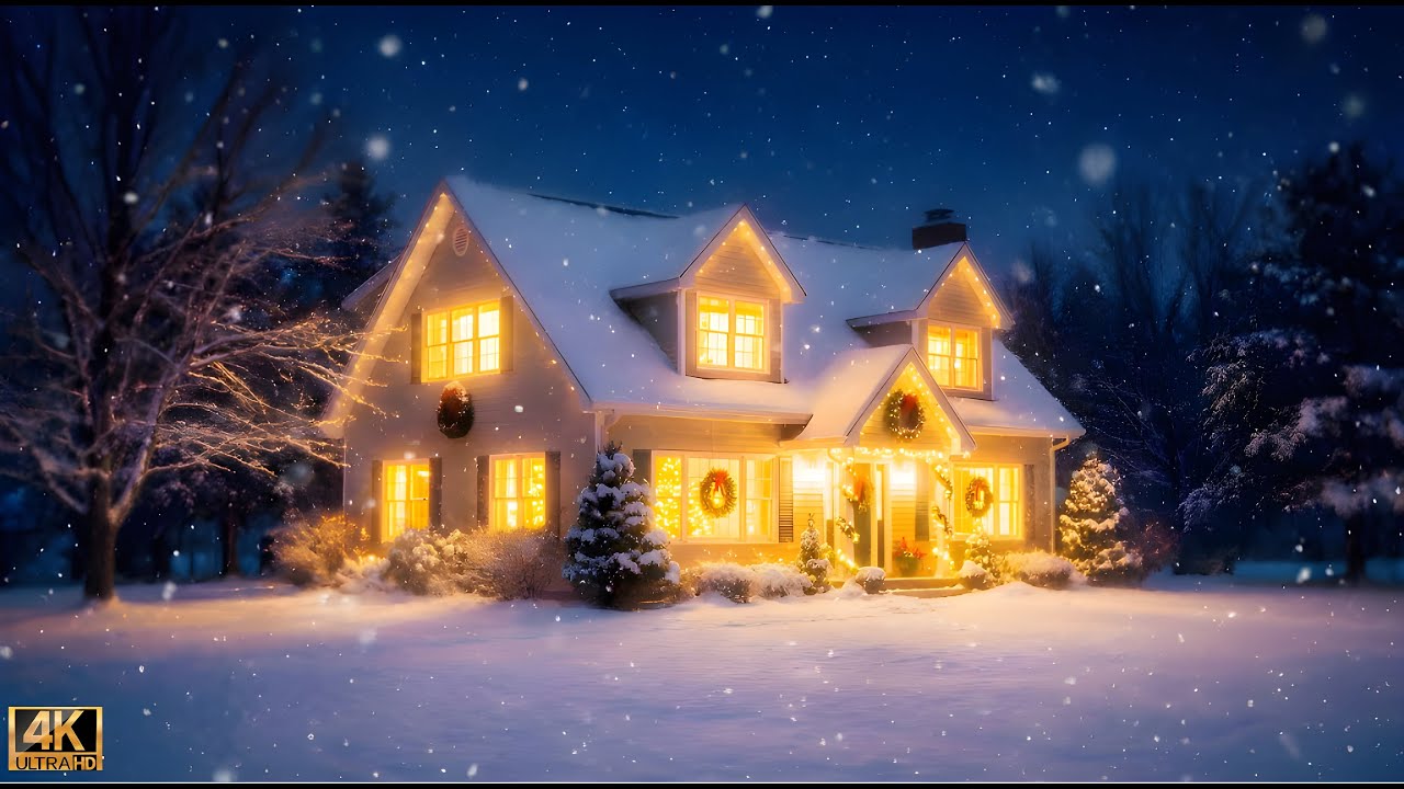 Magical Christmas Castle Village in the Snow – Cozy Fantasy World in 4K