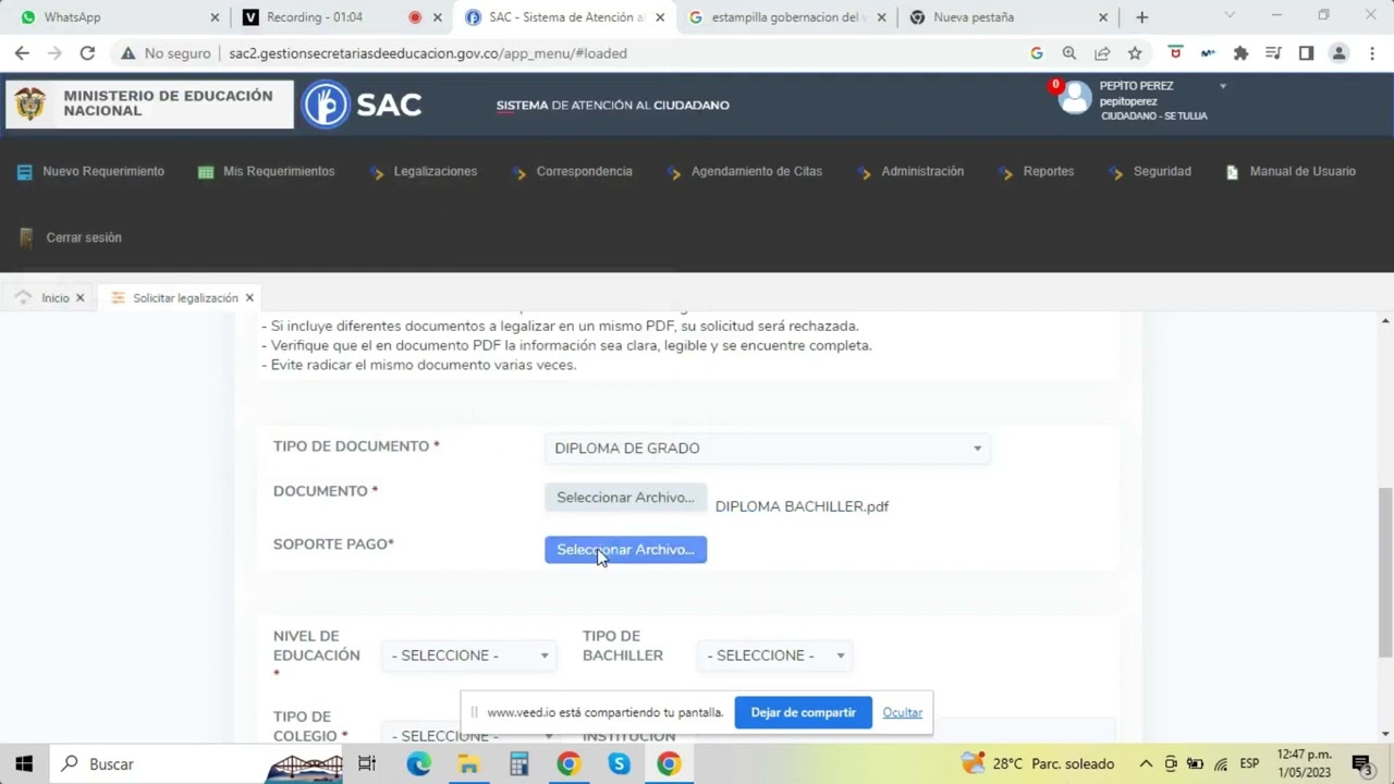 Legalización Documentos Estudio