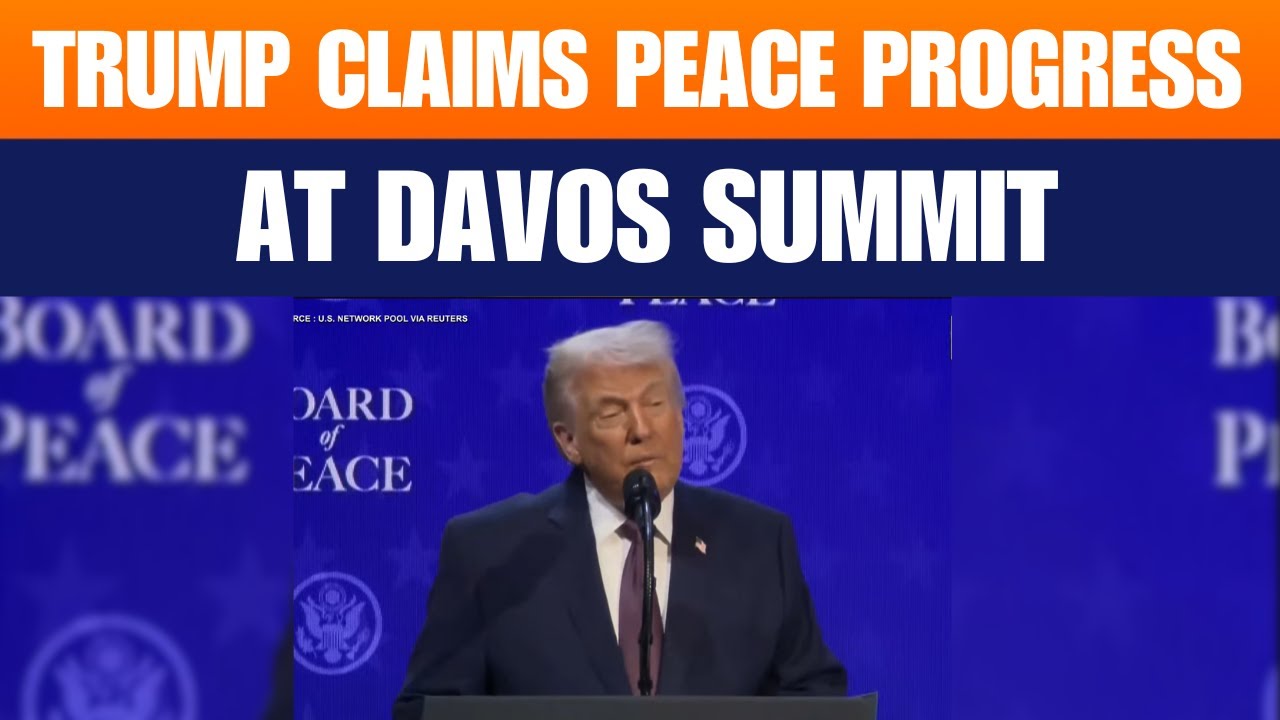 Trump Speaks at Davos on Board of Peace, Middle East, Ukraine War | News9