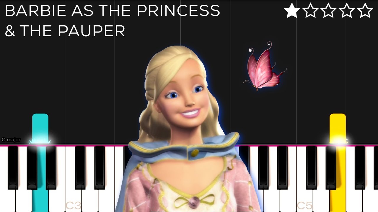 Barbie as The Princess and The Pauper - Free | EASY Piano Tutorial