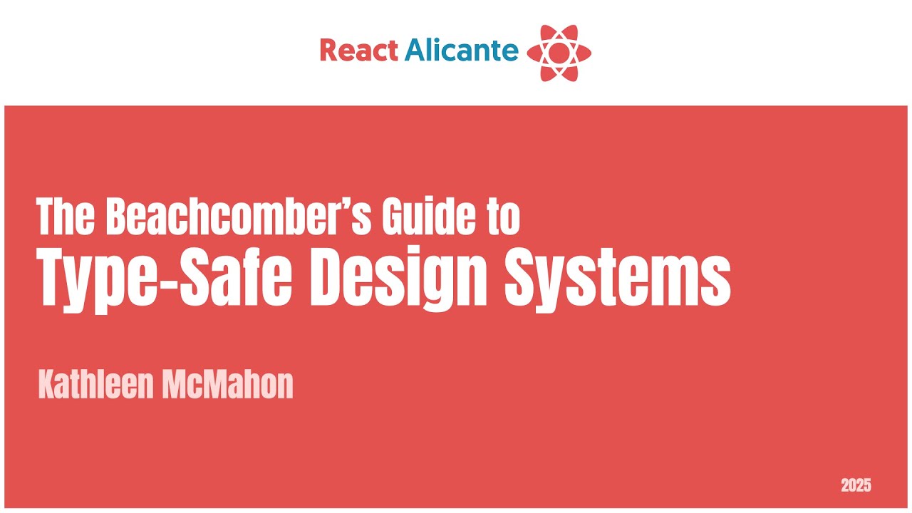 2025 10 04 19 KATHLEEN MCMAHON   CONGRESO REACT ALICANTE  The international React js conference in S