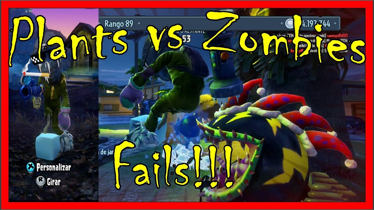 Plants vs Zombies Garden Warfare - Epic Fails!!!