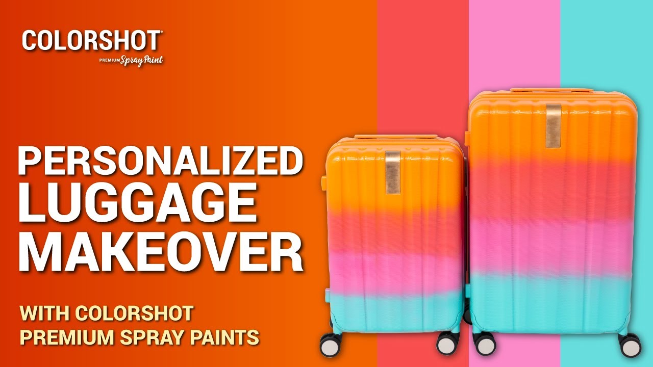Personalized Luggage Makeover with COLORSHOT 🌈