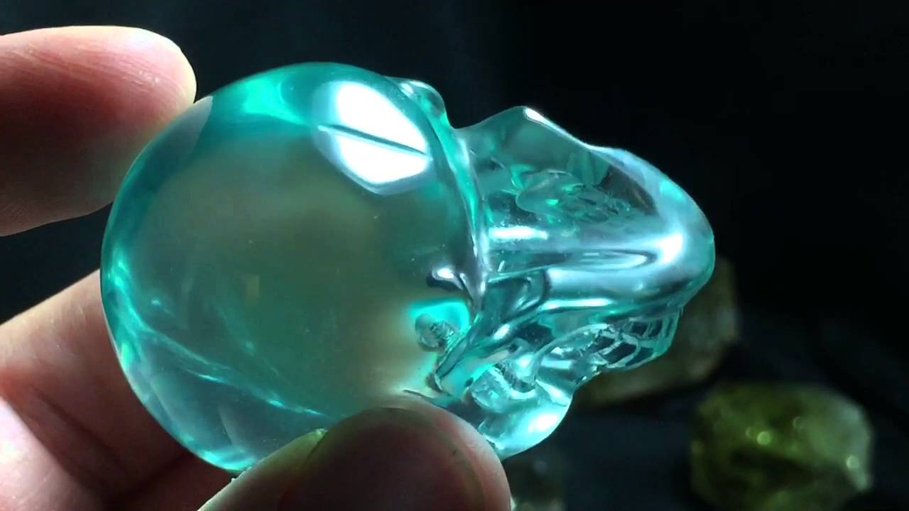Hand carved Gaia stone skull