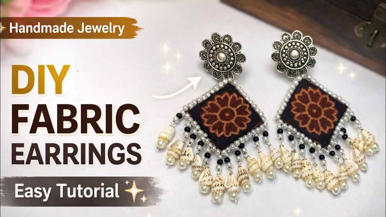 fabric earring