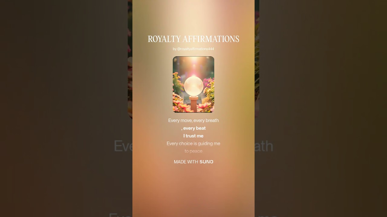 I TRUST MY INNER KNOWING 💖 | INTUITION & Confidence Pop Affirmation Song | Royalty Affirmations