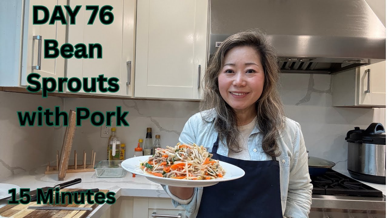 🌱🥩🌱DAY 76 - Bean Sprouts with Pork #video #beansprouts #quickmeals #easyrecipes #chinesefood